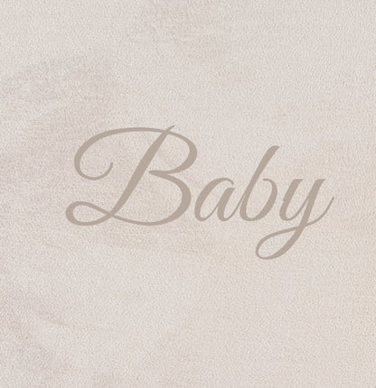 otroška foto knjiga naslovnica bež barve baby