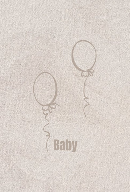 otroška foto knjiga naslovnica bež barve balonček