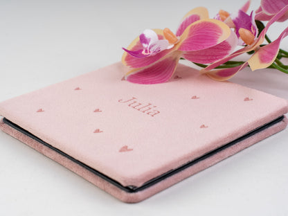 žametna mini otroška foto knjiga