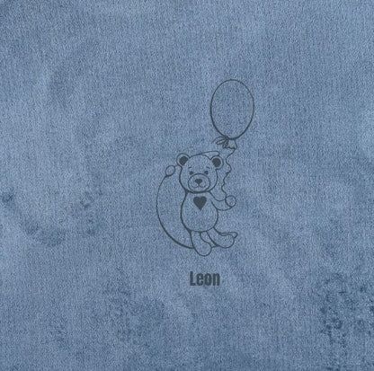 Žametni foto album za dojenčka – naslovnica z motivom balončka