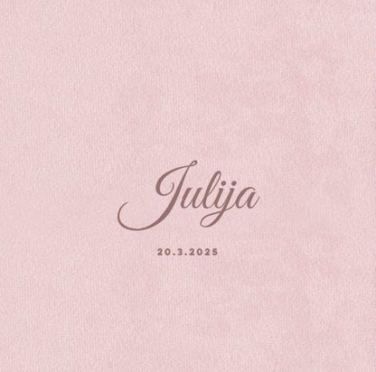 Baby foto album z gravuro imena – nežno darilo ob rojstvu