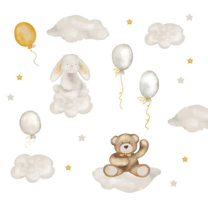 Notranja stran akrilnega albuma z motivom medvedka – nežna otroška fotoknjiga