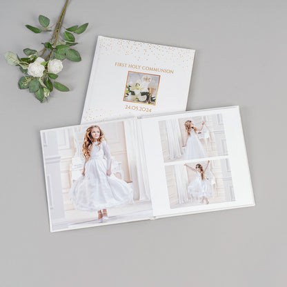 Personaliziran foto album 20×20 cm za krst, obhajilo in birmo kot trajen spomin