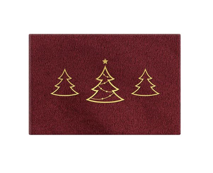 Praznična spominska škatla za fotografije v rdečem žametu novoletna jelka