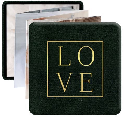 A LOVE STORY ŠKATLICA SPOMINOV - Škatlica za USB z Mini zložljivo fotoknjigo