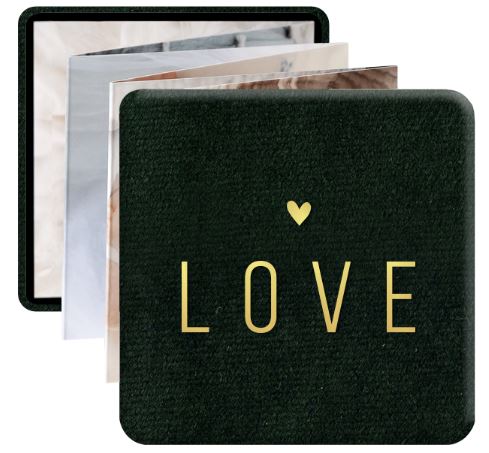 A LOVE STORY ŠKATLICA SPOMINOV - Škatlica za USB z Mini zložljivo fotoknjigo